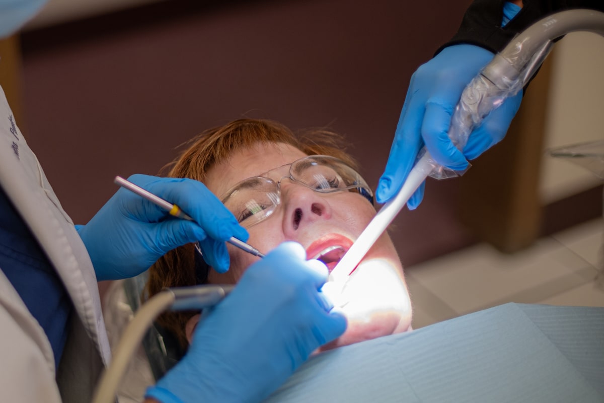 Patient receiving general dentistry preventive care at Paulus Dental & Paulua Orthodontics
